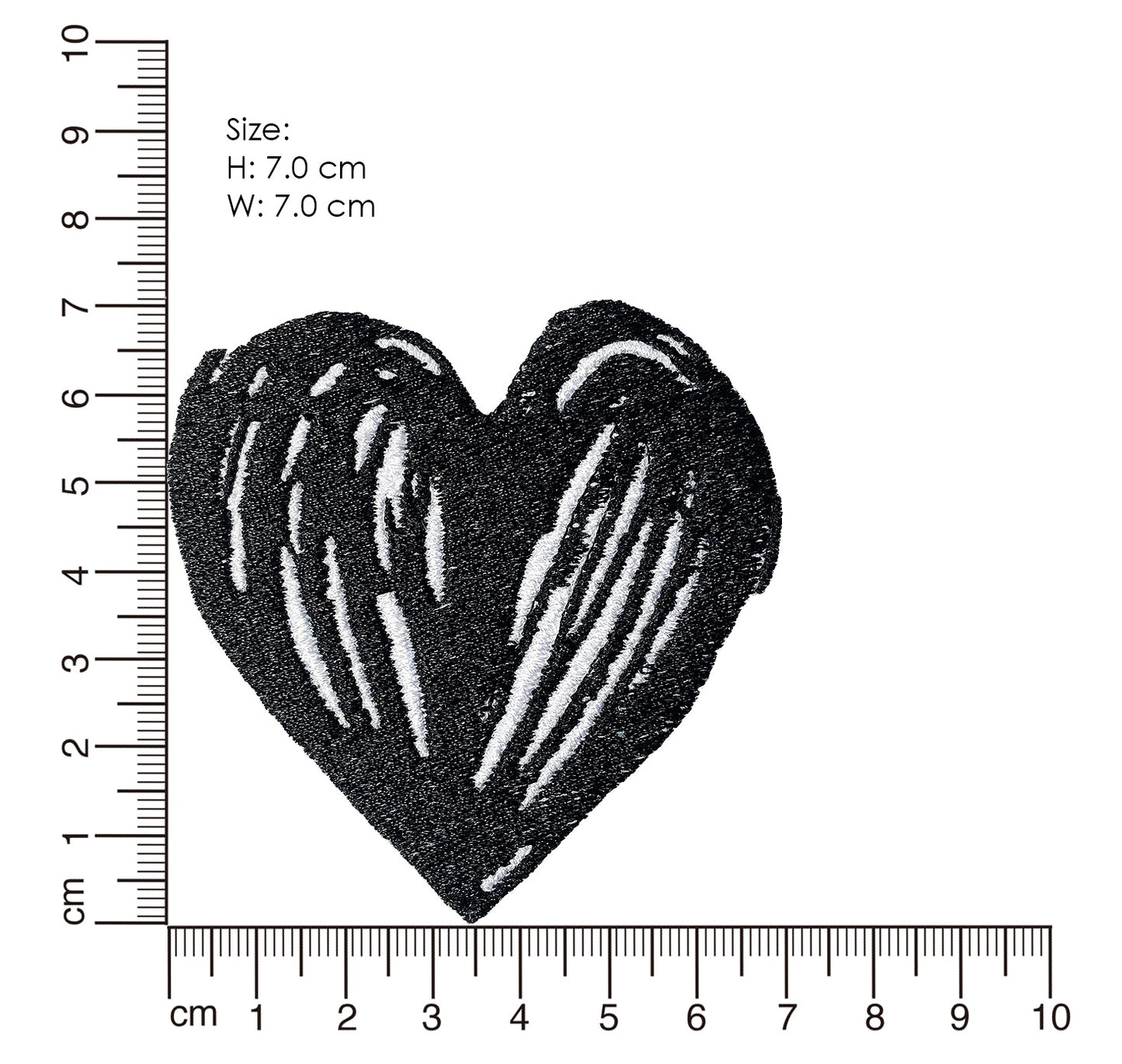 Black Doodle Heart